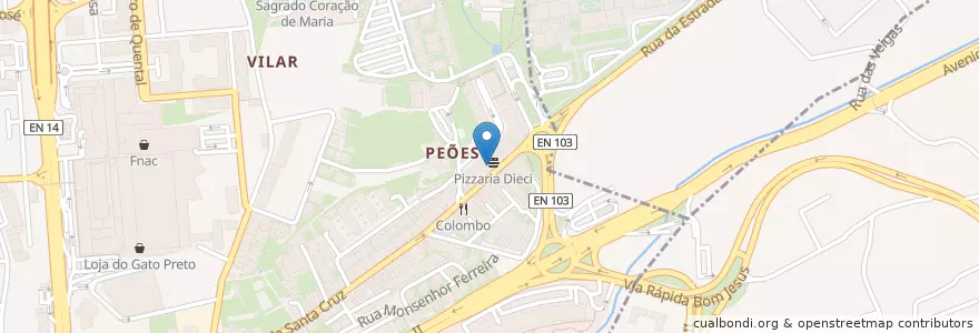 Mapa de ubicacion de Pipas en Portugal, Norte, Braga, Cávado, Braga.