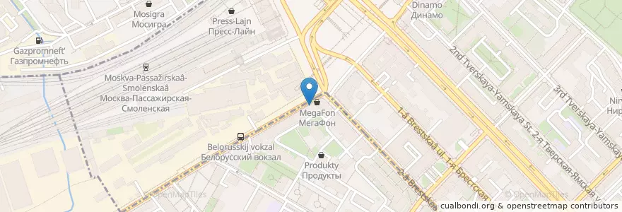 Mapa de ubicacion de KFC en 러시아, Центральный Федеральный Округ, Москва, Центральный Административный Округ, Тверской Район.