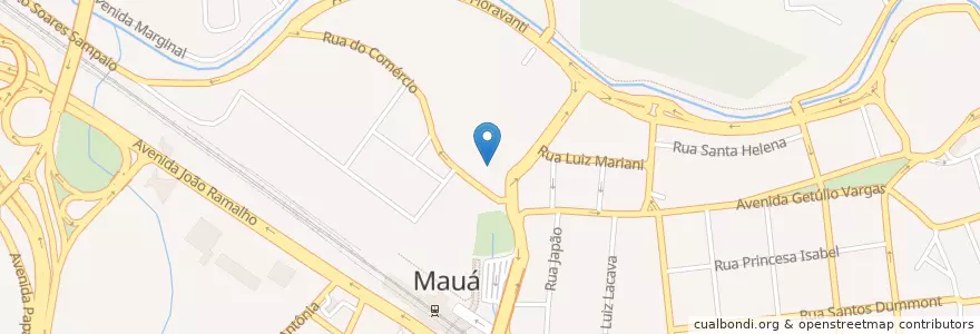 Mapa de ubicacion de Habib's en 巴西, 东南部, 圣保罗, Região Geográfica Intermediária De São Paulo, Região Metropolitana De São Paulo, Região Imediata De São Paulo, Mauá.