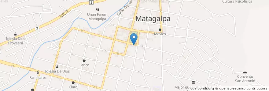 Mapa de ubicacion de Pizza Express en Nikaragua, Matagalpa, Matagalpa (Municipio).