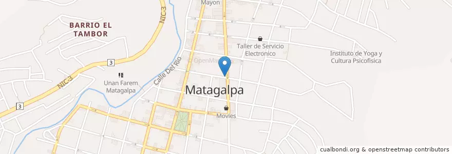 Mapa de ubicacion de Pizza Express en Nicaragua, Matagalpa, Matagalpa (Municipio).