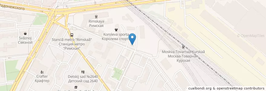 Mapa de ubicacion de Мята Lounge en Russia, Distretto Federale Centrale, Москва, Юго-Восточный Административный Округ.