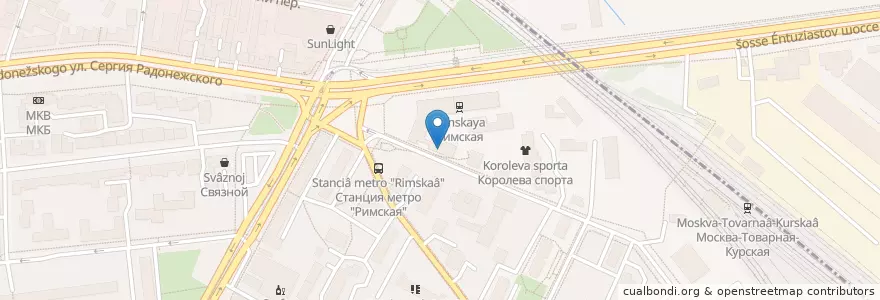 Mapa de ubicacion de Суши Бар en 俄罗斯/俄羅斯, Центральный Федеральный Округ, Москва, Юго-Восточный Административный Округ.