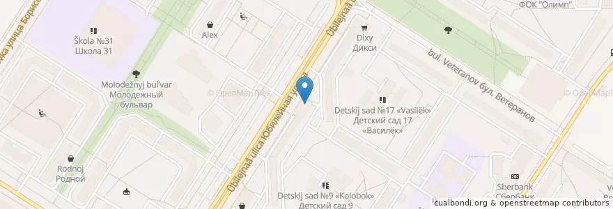 Mapa de ubicacion de Аптека №504 "Мособлфармацея №18/7" en Rusland, Centraal Federaal District, Oblast Moskou, Городской Округ Мытищи.