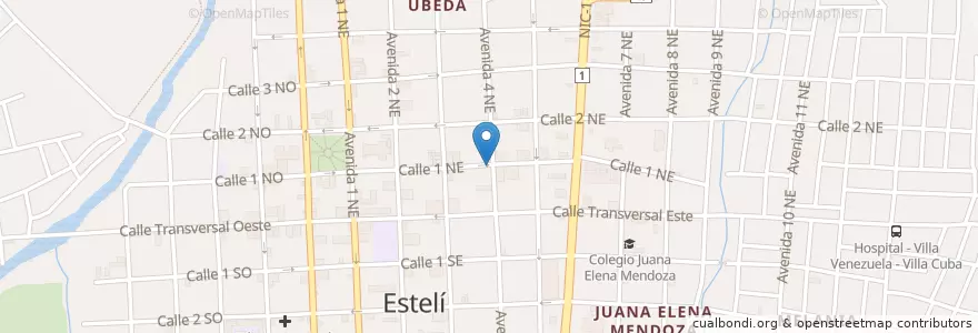 Mapa de ubicacion de Clinica Cruz Azul en Nicarágua, Estelí, Estelí (Municipio), Estelí.