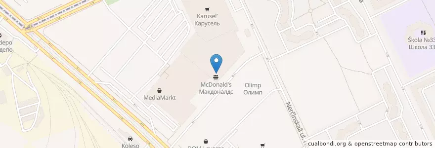 Mapa de ubicacion de Carl's Jr. en Rusland, Северо-Западный Федеральный Округ, Oblast Leningrad, Sint-Petersburg, Невский Район, Невский Округ.