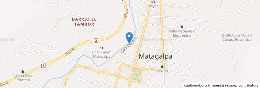Mapa de ubicacion de Alas Bravas en Nicarágua, Matagalpa, Matagalpa (Municipio).