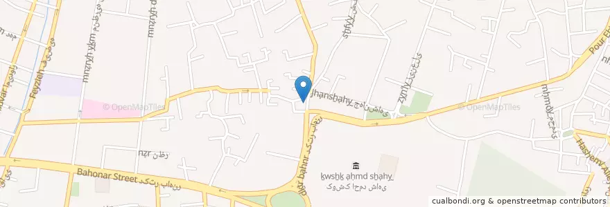 Mapa de ubicacion de حسینیه و تکیه نیاوران en イラン, テヘラン, شهرستان شمیرانات, テヘラン, بخش رودبار قصران.