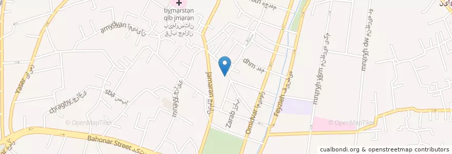 Mapa de ubicacion de بانک پاسارگاد en Иран, Тегеран, شهرستان شمیرانات, Тегеран, بخش رودبار قصران.