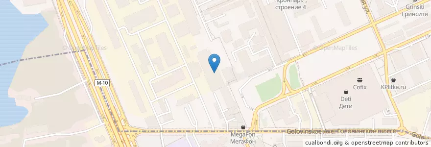 Mapa de ubicacion de Бургер Кинг en Russia, Distretto Federale Centrale, Москва, Северный Административный Округ.