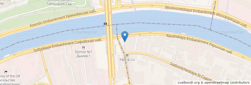 Mapa de ubicacion de Балчуг Гриль en 러시아, Центральный Федеральный Округ, Москва, Центральный Административный Округ.