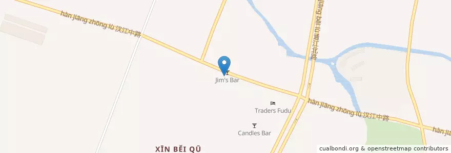 Mapa de ubicacion de Jim's Bar en China, Changzhou, Xinbei District.
