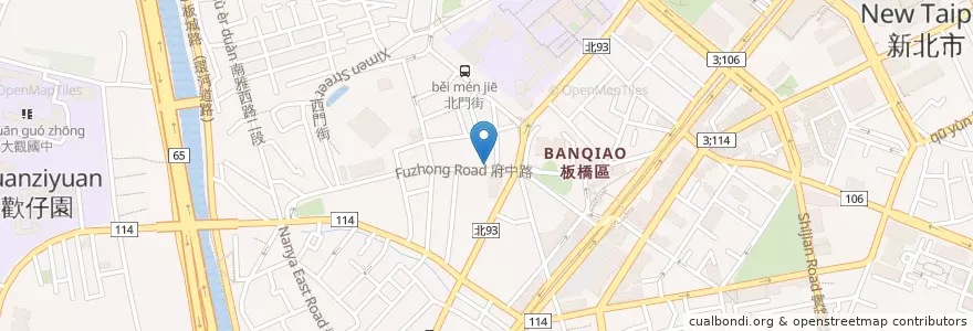 Mapa de ubicacion de Merci Vielle en 타이완, 신베이 시, 반차오 구.