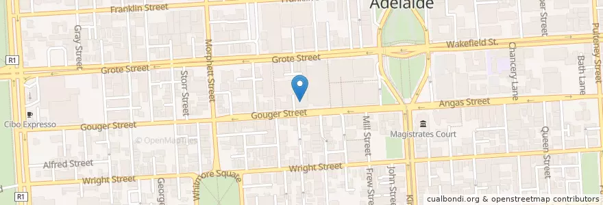Mapa de ubicacion de Whole+some en استرالیا, South Australia, Adelaide, Adelaide City Council.