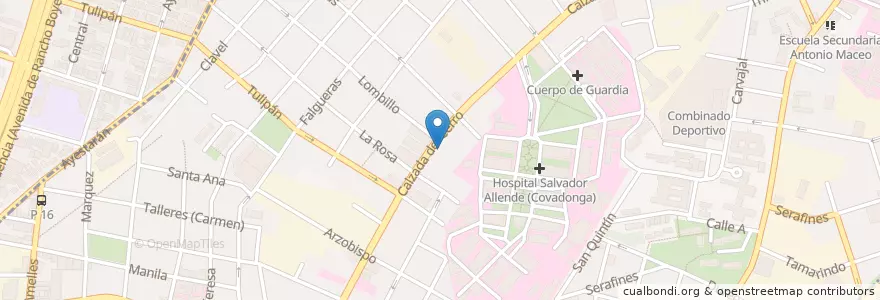 Mapa de ubicacion de La Competencia en كوبا, La Habana, Cerro.