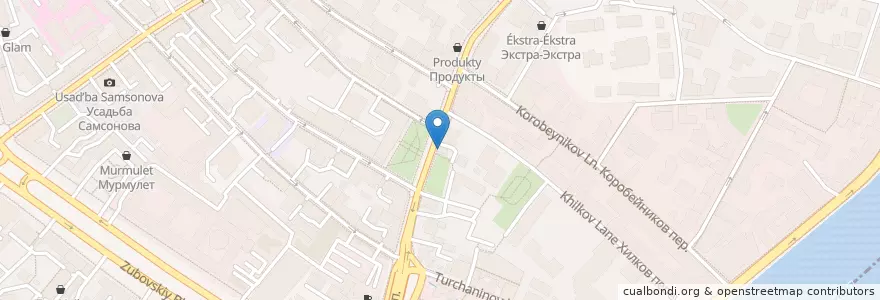 Mapa de ubicacion de Conversation en Russia, Central Federal District, Moscow, Central Administrative Okrug, Khamovniki District.