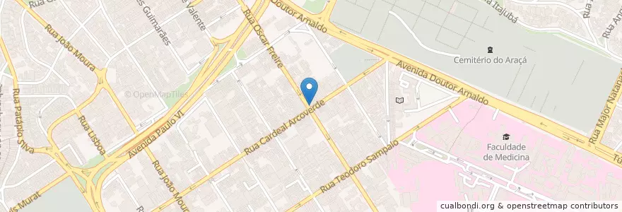 Mapa de ubicacion de Bella Napoli Lanchonete e Pizzaria en البَرَازِيل, المنطقة الجنوبية الشرقية, ساو باولو, Região Geográfica Intermediária De São Paulo, Região Metropolitana De São Paulo, Região Imediata De São Paulo, ساو باولو.