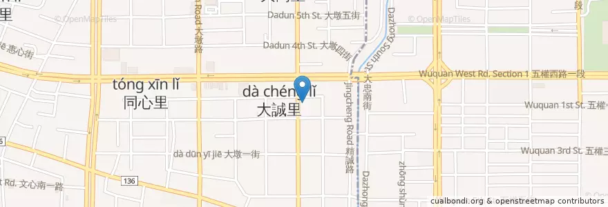 Mapa de ubicacion de 富鼎旺 en Tayvan, Taichung, 南屯區.