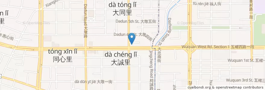 Mapa de ubicacion de 魏宏杰診所 en Taiwan, Taichung, Nantun District.
