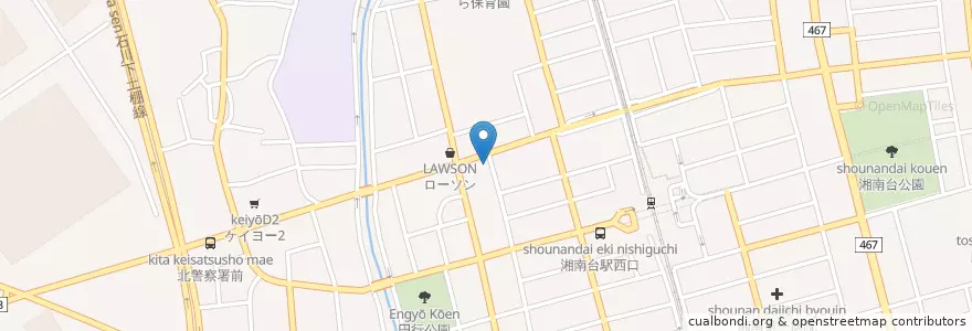 Mapa de ubicacion de モスバーガー en Jepun, 神奈川県, 藤沢市.