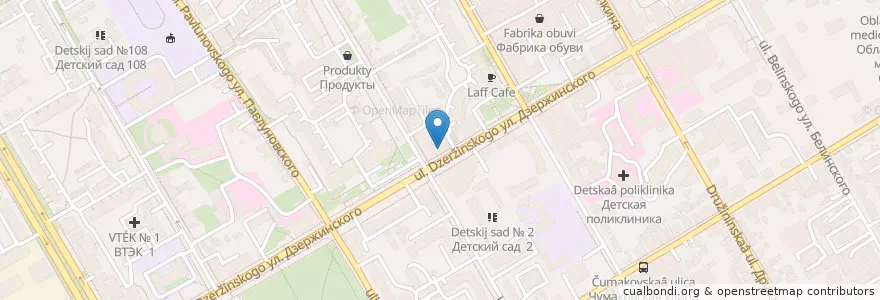 Mapa de ubicacion de Почта Банк en Rússia, Distrito Federal Central, Oblast De Kursk, Курский Район, Городской Округ Курск.