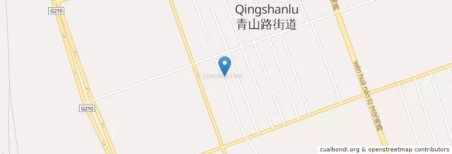 Mapa de ubicacion de 青山路街道 en چین, شاآنشی, 榆林市 (Yulin), 榆阳区 (Yuyang), 青山路街道.