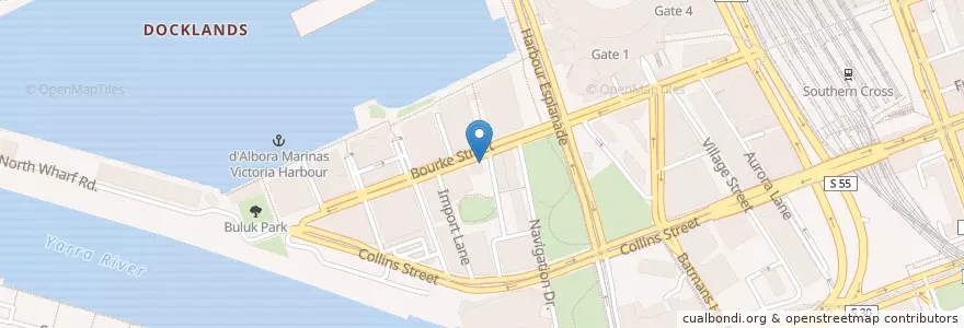 Mapa de ubicacion de Banoi en استرالیا, Victoria, City Of Melbourne.