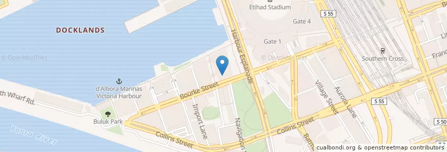 Mapa de ubicacion de Sushi Wang en Austrália, Victoria, City Of Melbourne.