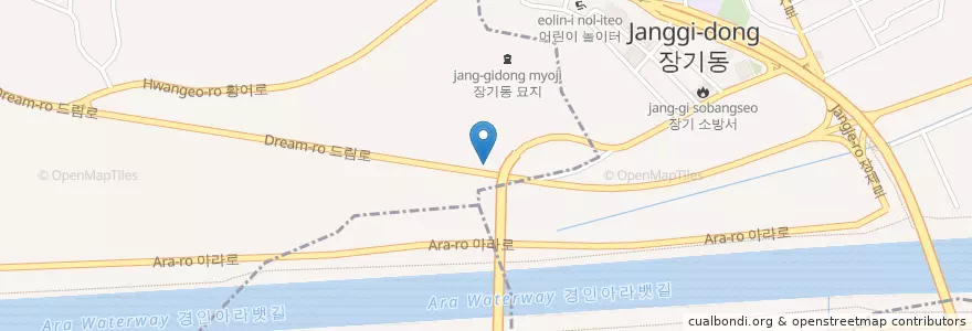 Mapa de ubicacion de S-oil LPG Gas station en Korea Selatan, 인천, 계양구, 갈현동.