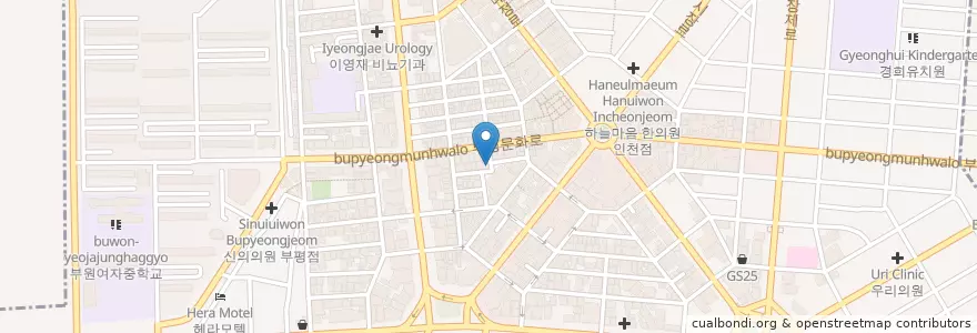 Mapa de ubicacion de Steak  house en South Korea, Incheon, Bupyeong-Gu, Bupyeong-Dong.