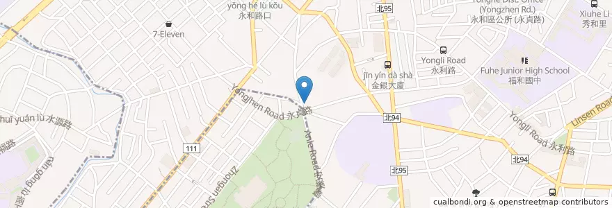 Mapa de ubicacion de 85度C en Taiwan, 新北市, 永和區.