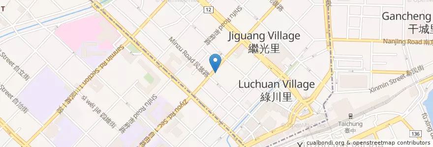 Mapa de ubicacion de Times 24h en 臺灣, 臺中市, 中區.