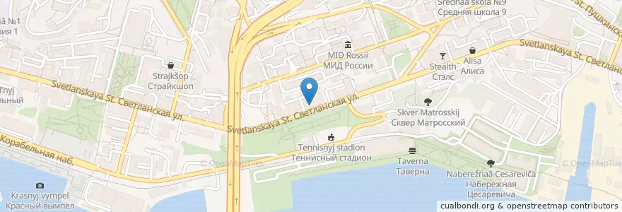 Mapa de ubicacion de Авангард en Russie, District Fédéral Extrême-Oriental, Kraï Du Primorie, Владивостокский Городской Округ.