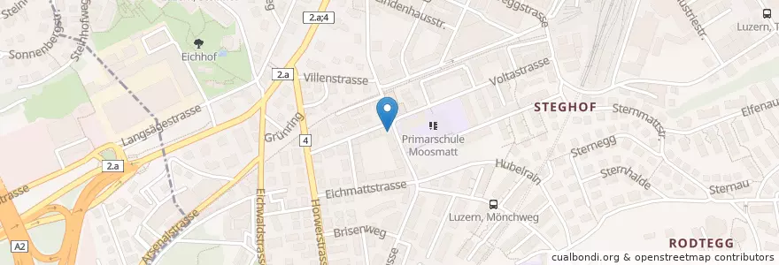 Mapa de ubicacion de Quartierarbeit en İsviçre, Luzern, Luzern.