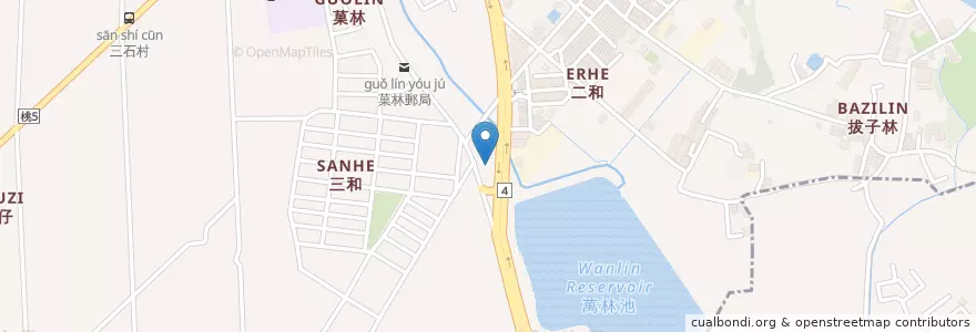 Mapa de ubicacion de 台灣中油 en Tayvan, 桃園市, 大園區.