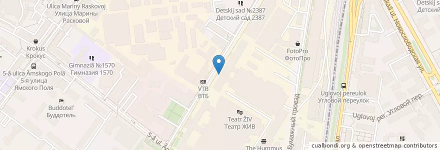 Mapa de ubicacion de Хинкали-Гали! en 俄罗斯/俄羅斯, Центральный Федеральный Округ, Москва, Район Беговой.