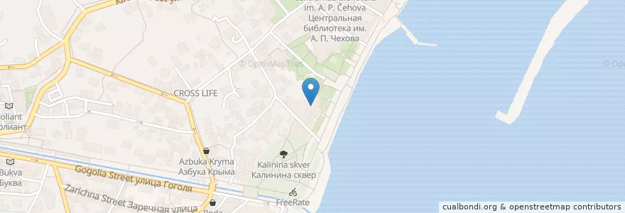 Mapa de ubicacion de Баскин Роббинс en Russland, Föderationskreis Südrussland, Autonome Republik Krim, Republik Krim, Jaltaer Stadtrat, Stadtkreis Jalta.
