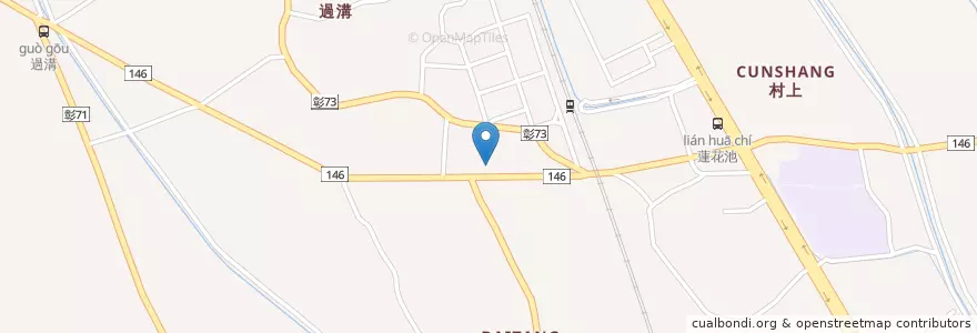 Mapa de ubicacion de 大村鄉農會 en Taiwan, Provincia Di Taiwan, Contea Di Changhua, 大村鄉.
