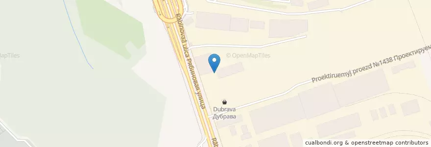 Mapa de ubicacion de Зенит en Rússia, Distrito Federal Central, Москва, Западный Административный Округ, Район Очаково-Матвеевское.