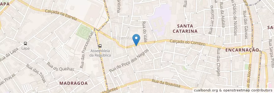 Mapa de ubicacion de Incógnito en 葡萄牙, Área Metropolitana De Lisboa, Lisboa, Grande Lisboa, 里斯本, Misericórdia.