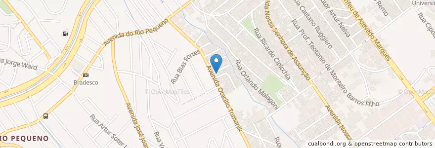 Mapa de ubicacion de Farmácia Ananda en 巴西, 东南部, 圣保罗, Região Geográfica Intermediária De São Paulo, Região Metropolitana De São Paulo, Região Imediata De São Paulo, 聖保羅.