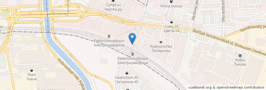 Mapa de ubicacion de Стардог!s en Rusland, Centraal Federaal District, Moskou, Восточный Административный Округ, Район Соколиная Гора.