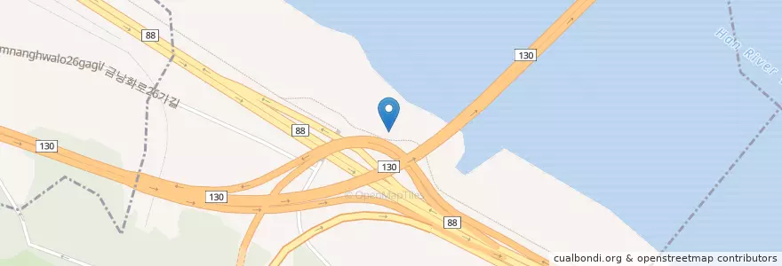 Mapa de ubicacion de Ministop en Korea Selatan, 서울, 강서구, 방화2동.