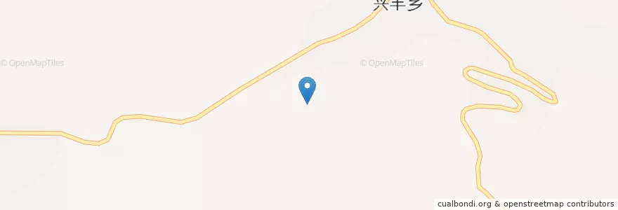 Mapa de ubicacion de 兴丰镇 en Китай, Ганьсу, 天水市, 秦安县, 兴丰镇.