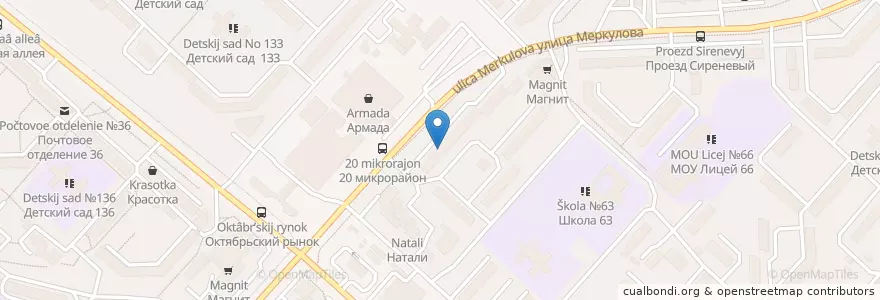 Mapa de ubicacion de Максавит en روسيا, Центральный Федеральный Округ, Липецкая Область, Городской Округ Липецк.