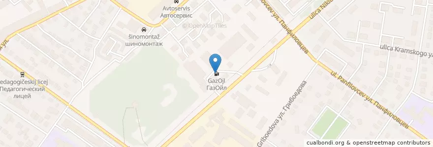 Mapa de ubicacion de ГазОйл en Rusya Federasyonu, Сибирский Федеральный Округ, Novosibirsk Oblastı, Городской Округ Новосибирск.