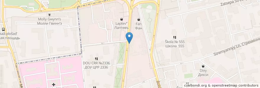 Mapa de ubicacion de Нооруз en Russia, Distretto Federale Centrale, Москва, Центральный Административный Округ, Район Замоскворечье.
