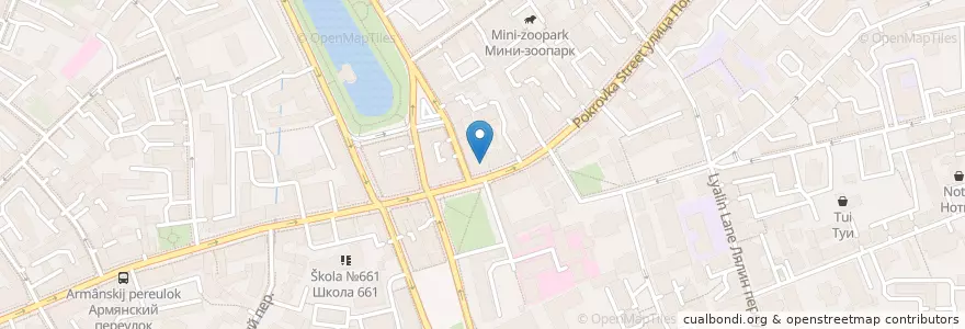 Mapa de ubicacion de Rumor en Russland, Föderationskreis Zentralrussland, Moskau, Zentraler Verwaltungsbezirk, Rajon Basmanny.