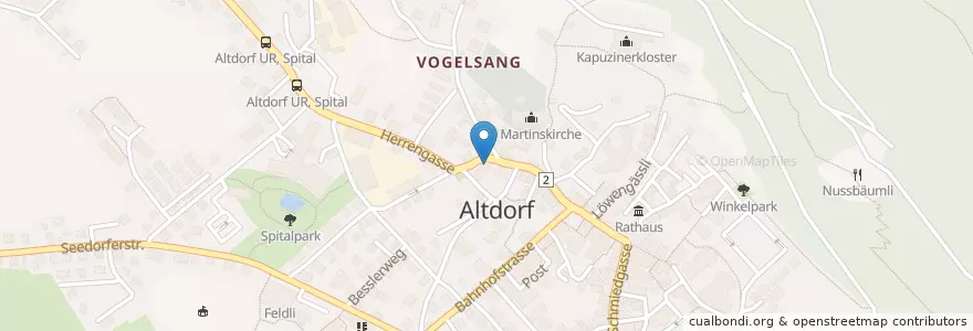 Mapa de ubicacion de Thall en سوئیس, Uri, Altdorf (Ur).