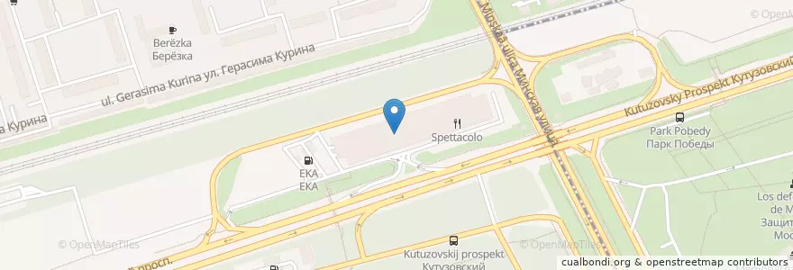 Mapa de ubicacion de Синема Люкс en Rusia, Distrito Federal Central, Москва, Западный Административный Округ, Район Фили-Давыдково.
